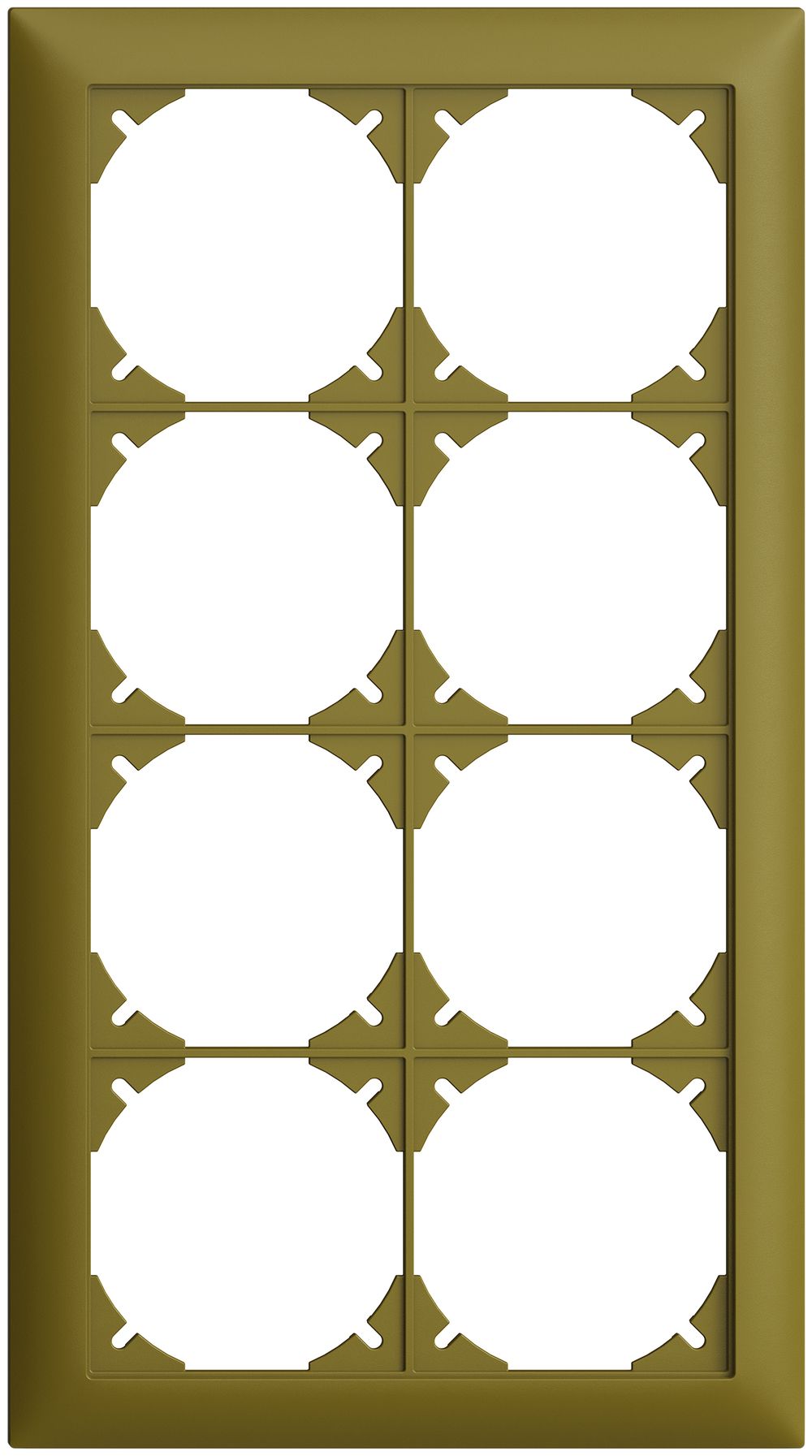 Abdeckrahmen EDIZIOdue 4×2 olive