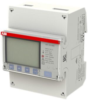 Contatore d'energia AMD ABB iBus A41 312-600, 1×80A Argento 2DI/2DO RS-485 METAS