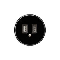 Presa USB basico A 2400mA nero