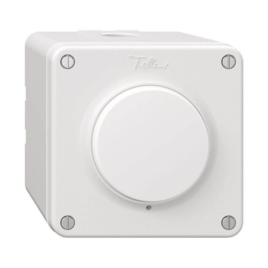 NAP-Druckschalter NEVO, S3/1L, beleuchtbar, weiss, m.weisser Membrane