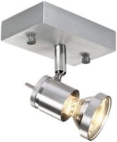 Decken-/Wandleuchte SLV ASTO, GU10 75W IP20 Aluminium gebürstet