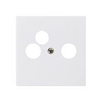 Frontplatte kallysto 60×60mm weiss für R/TV-NET