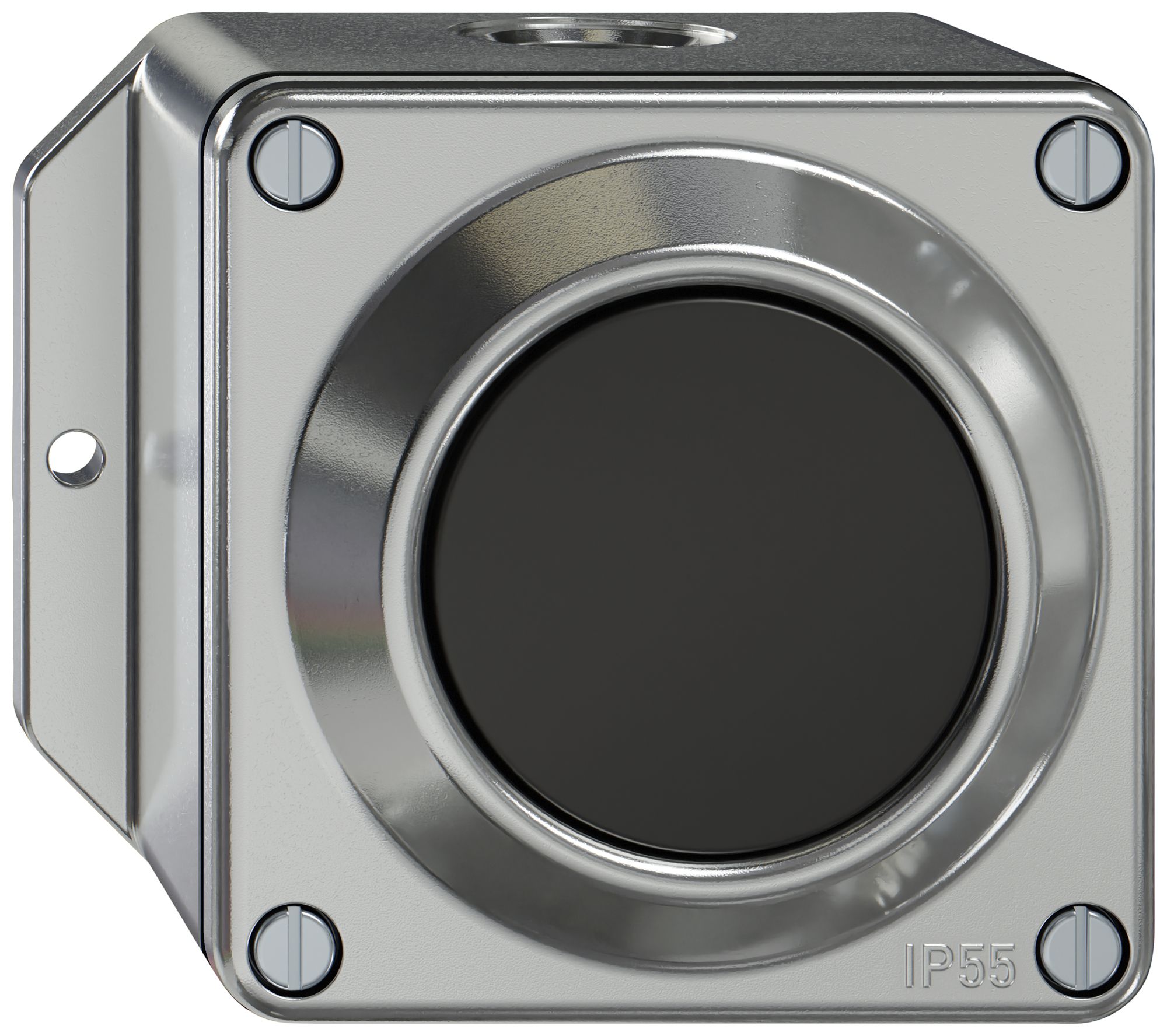 AP-Druckschalter ELEMENT SNAPFIX® Sch6/1L 16A 250V alu