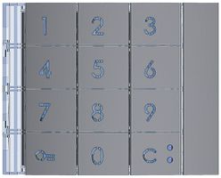 Frontblende für Code-Tastatur-Modul Sfera graphitgrau