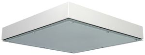 Plafonnier LED DOTLUX QUADGUARD 183W 24600lm 4000K IP65 DALI 650×650 blanc