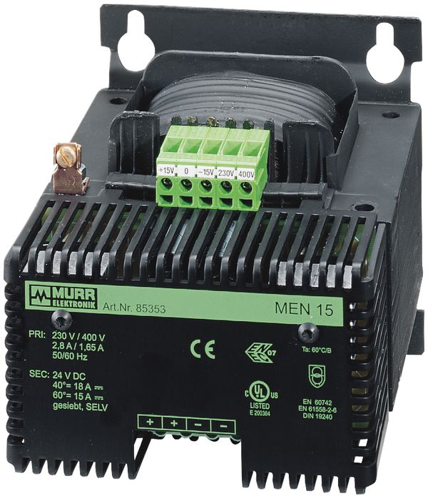 Speisegerät mit Gleichrichter Murrelektronik MEN 230/400VAC, 24VDC/10A