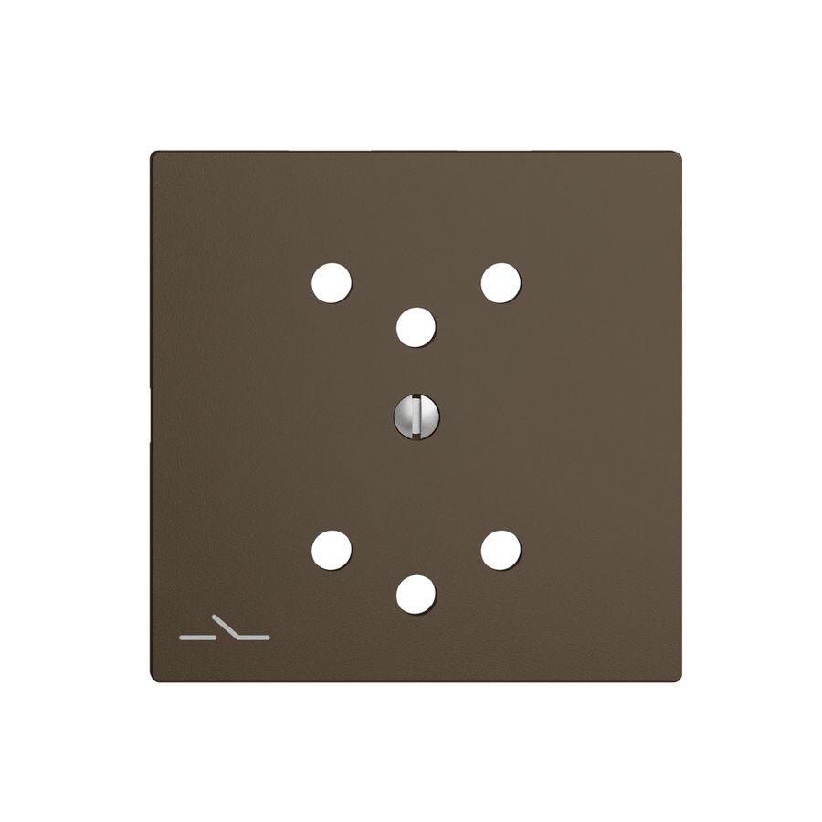 Frontplatte EDIZIOdue 2×T12 1×S coffee mit Shutter