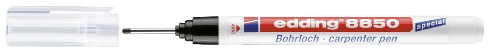 Stylo feutre Edding 8850 pour marquer les repères de perçage, noir