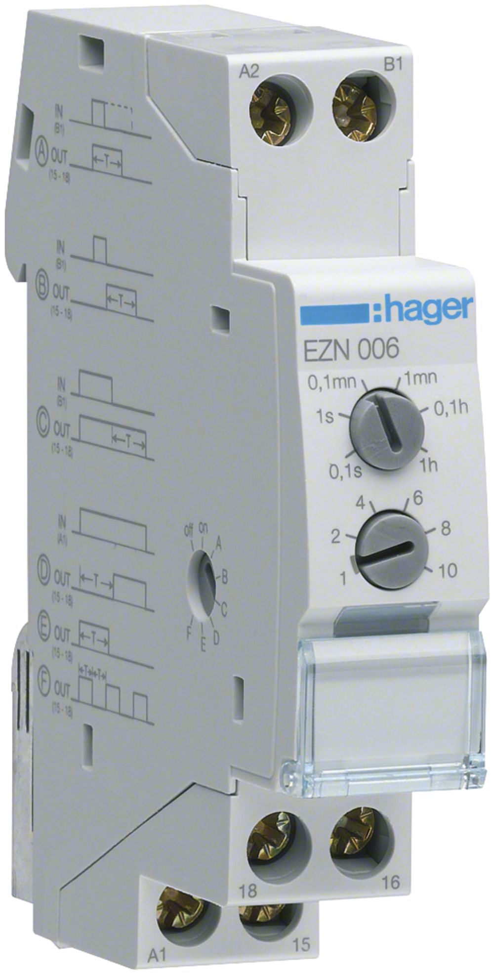 Zeitrelais Hager EZN006 Multifunktion 1W 10A
