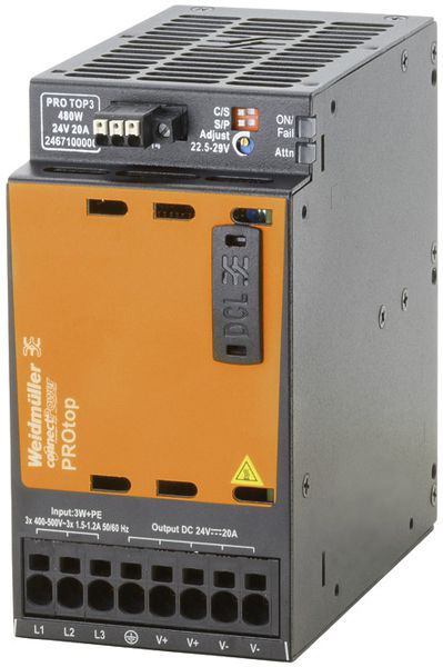 Schaltnetzgerät WM Connect Power PRO TOP3 480W 24VDC 20A