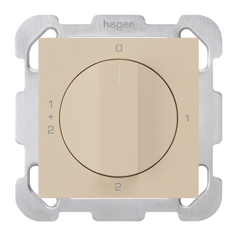 Interruttore rotativo INC kallysto 1/1L beige con manopola