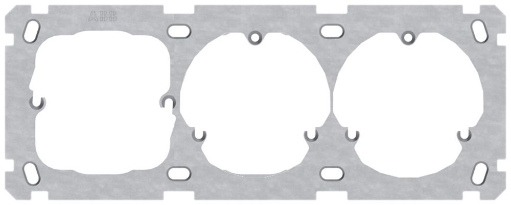 Befestigungsplatte ABB 1×3 2-Punkt+2×3-Punkt Befestigung