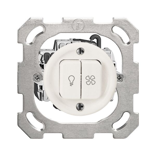 Interrupteur ENC pour lum.et ventilat. FH 3/3/1L blanc
