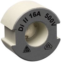 Schraubpasseinsatz DII E27 500V aus Keramik 16A nach DIN 49516 grau