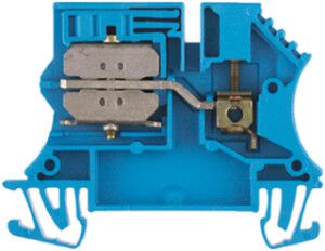 Borne de test sectionnable WM WNT barre collectrice 2.5mm² glissant TS35 bleu