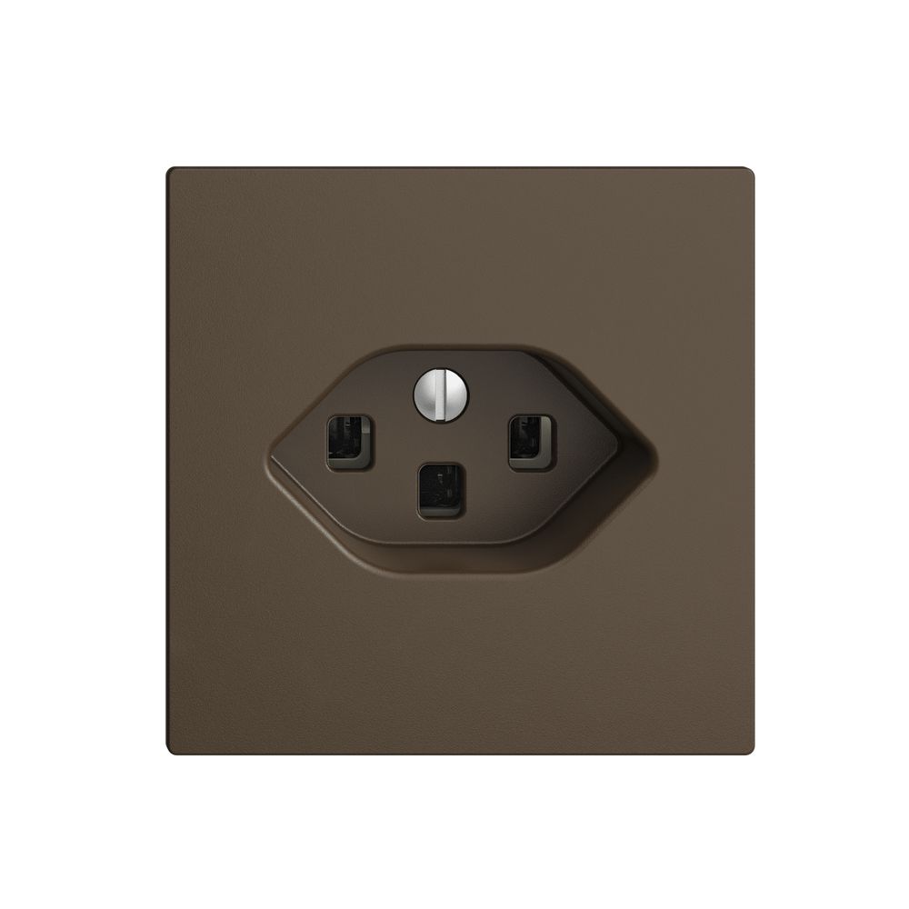 UP-Steckdose EDIZIOdue T23 16A coffee, mit Steckklemmen