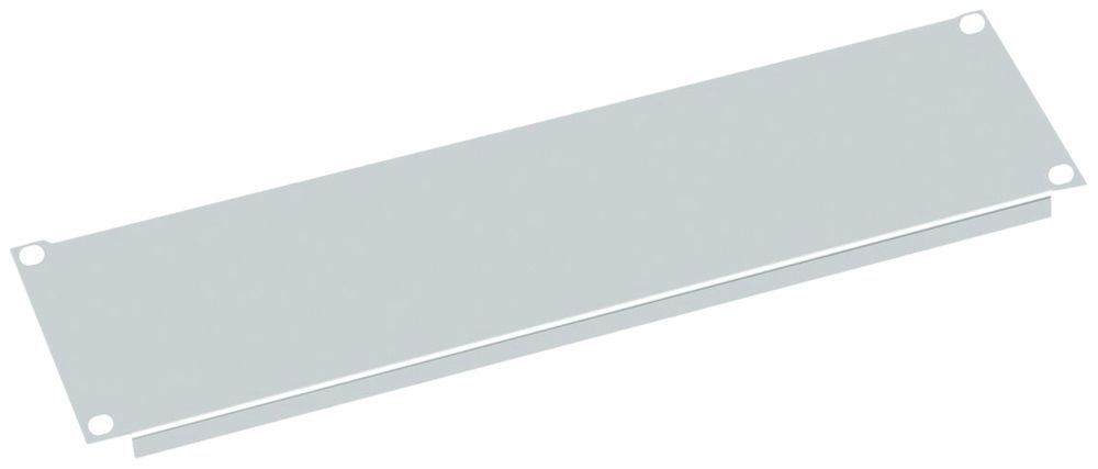Plaque d'obturation 19" VALUE, 3UH, gris clair (RAL 7035)