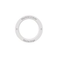 Kennscheibe NEVO, f.Drehschalter, 0-Machine à laver-0-Sèche-linge, weiss