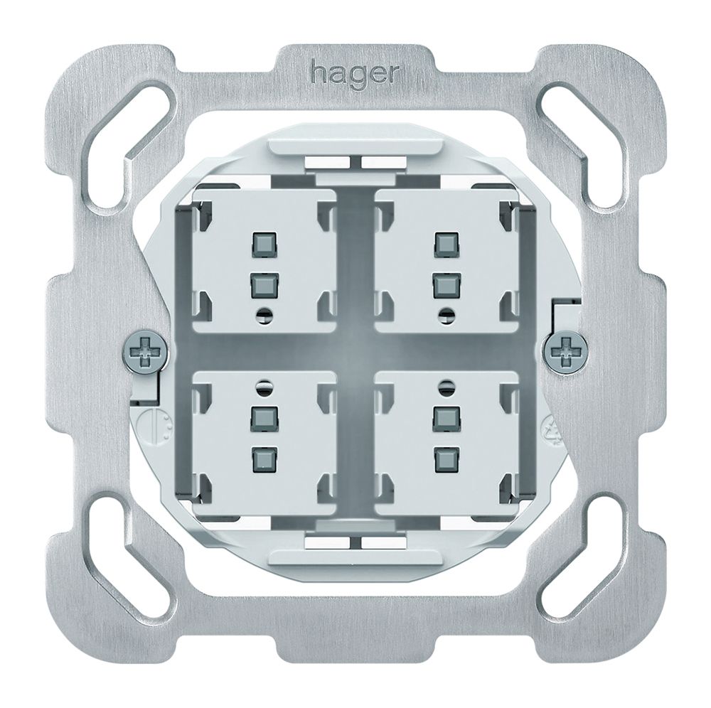 UP-Storentaster origin 2P 4×Tasten 77×77mm weiss