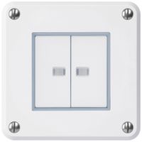 Interruttore INC robusto IP55 schema 3+3 2×illuminato bianco