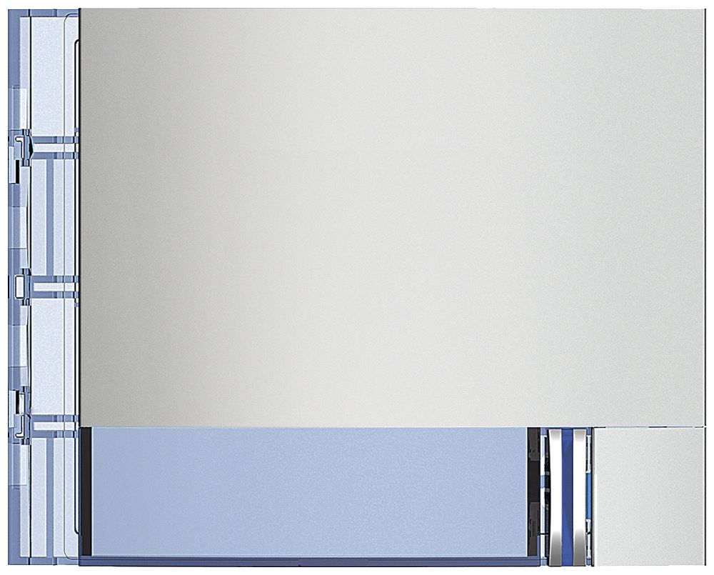 Frontblende Legrand SFERA 1×Taste vertikal 114×91mm Silber matt