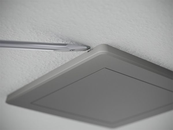 Couvercle à broches HSB Weibel 130×130mm Design EDIZIO.liv blanc