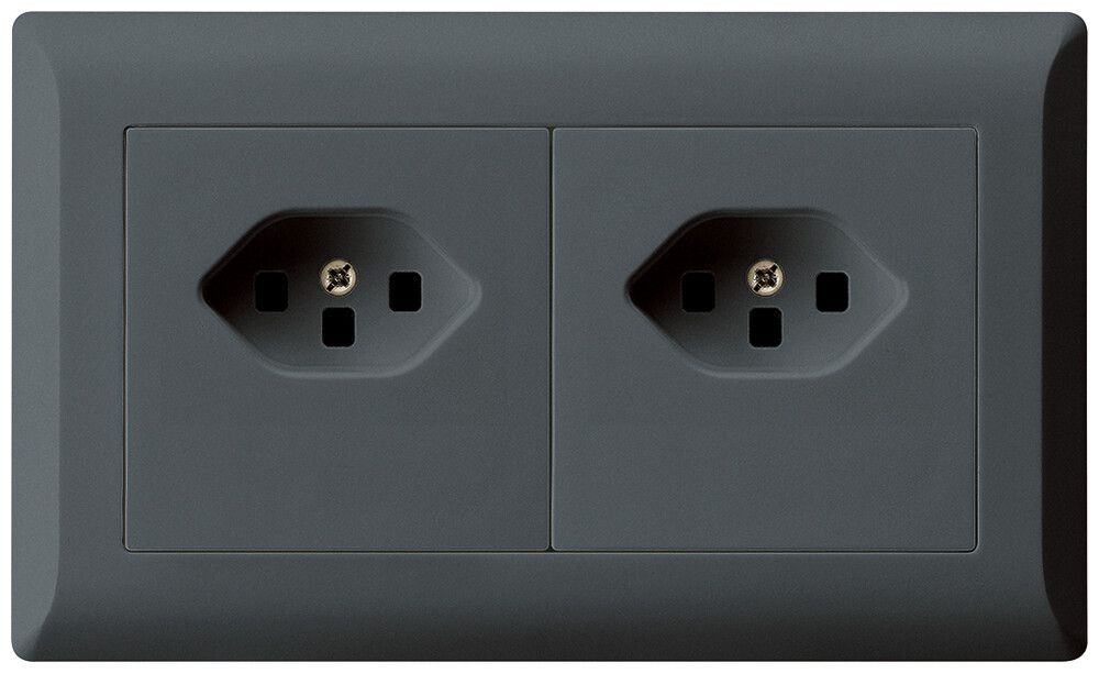 UP-Kombination kallysto.line Gr.I-I horizontal 2×Typ 23 m.Schraubkl.C anthrazit