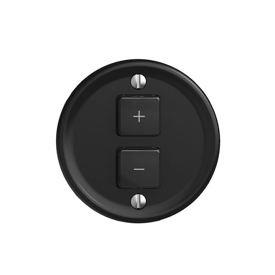 Kit copertura per dimmer 1c/2t Sdue Wiser nero