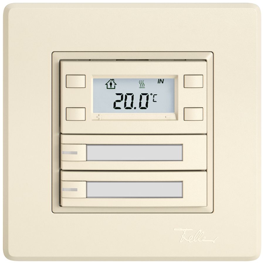 UP-RTH-Taster EDIZIO.liv SNAPFIX® m.RGB-LED Pap.2×Taste 1-Tbed.cr