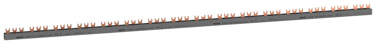 Kammschiene HX³standard 3P 3Ph Gabel 16mm² 80A 990mm grau