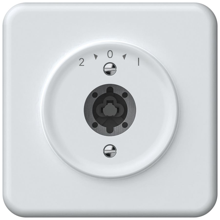 Poussoir pivotant ENC origin sans cylindre 1P 2>0<1 10A 230V 92×92mm blanc