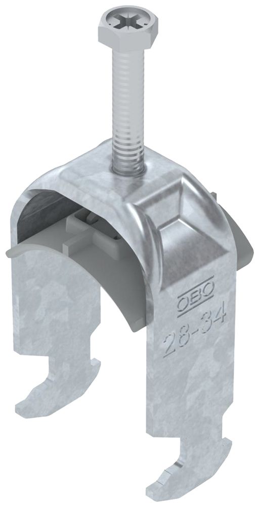 Fixation rapide BET 2056 pied à H mat.synthétique 28…34mm 1×câble acier Zn-ch-im