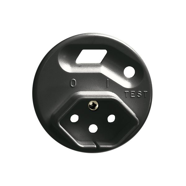 Frontset FH zu FI-Steckdose schwarz