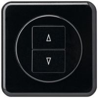 Interrupteur pour stores ENC basico noir avec 2-touches bornes enf.