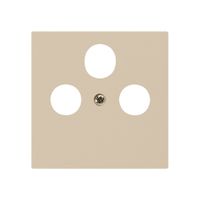 Frontplatte kallysto 60×60mm beige für R/TV/SAT