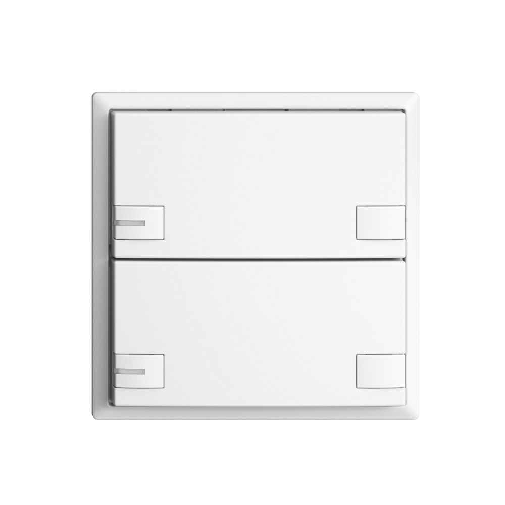 KNX-Taster RGB EDUE, 250mW, m.RGB-LED, 2×Taste, 2×Tastenb., ws