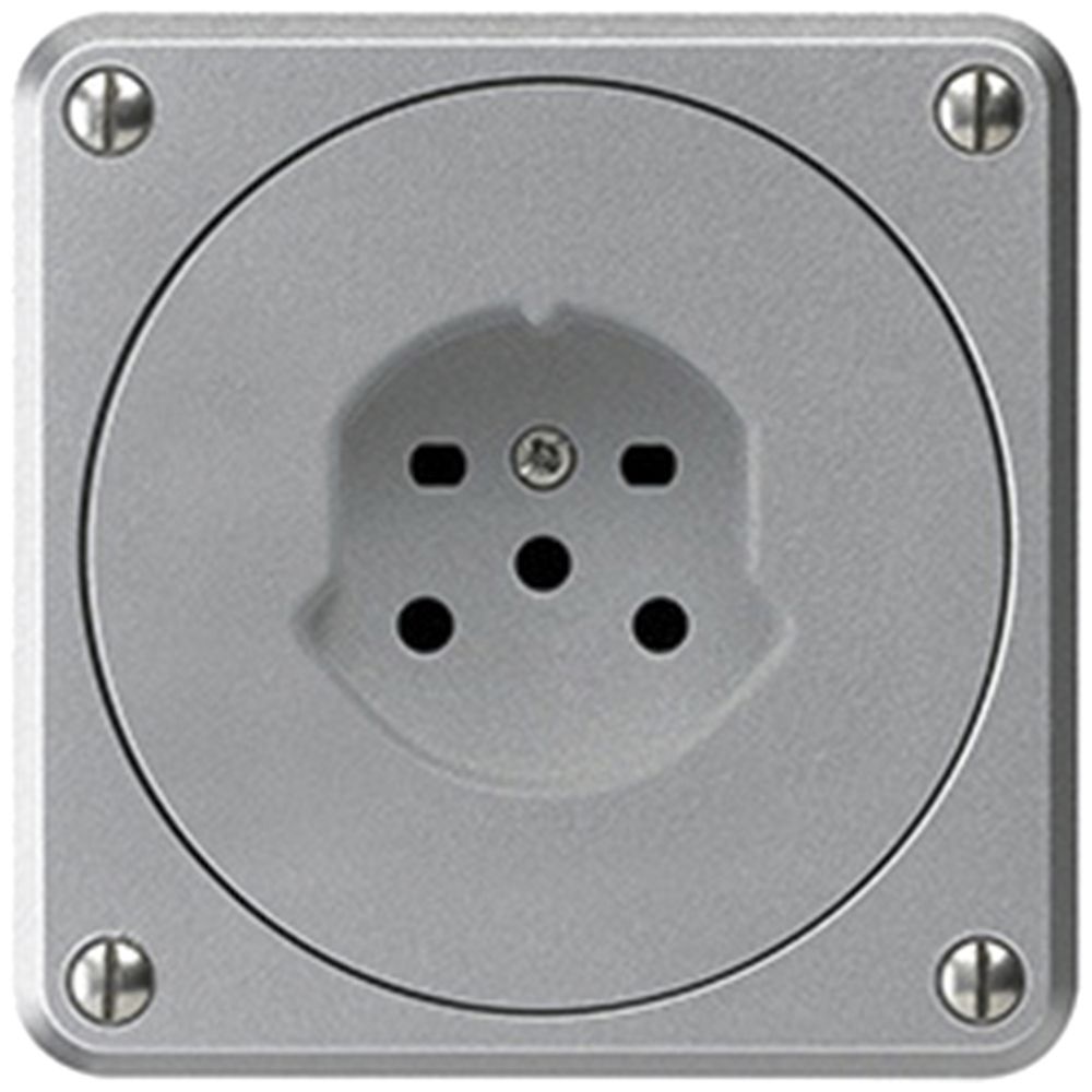 Prise ENC HA robusto type 15 avec bornes enfichables aluminium