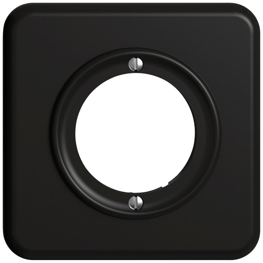 UP-Abdeckset STANDARDdue SNAPFIX® Thermostat 90×90×8mm schwarz IP20