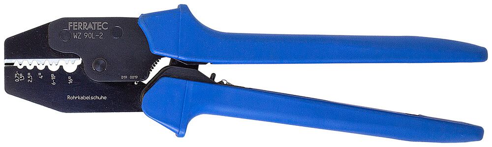 Presswerkzeug für Rohrkabelschuhe 0.75…16mm²