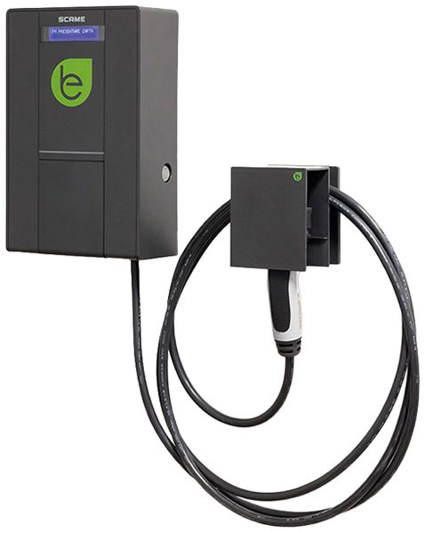 Ladestation Scame BE-W 2.0 BUSINESS 3-phasig 1 22kW 235×370×114.5mm 7.5m