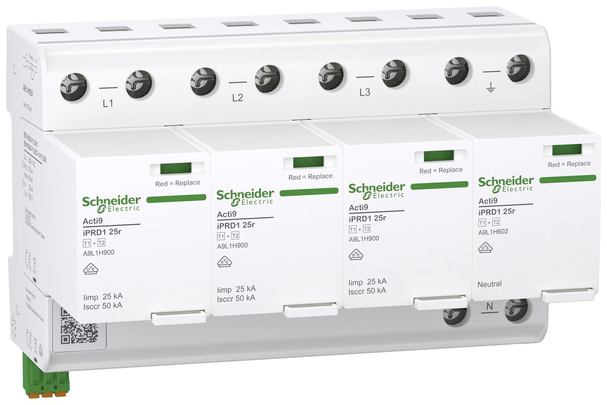 Kombiableiter Acti9 iPRD1 25r T1+2 4P Iimp 25kA leckstromfrei