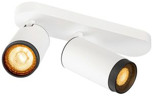 Spot SLV GRIP L GU10 2×6W VAR 325×57×98mm blanc/noir