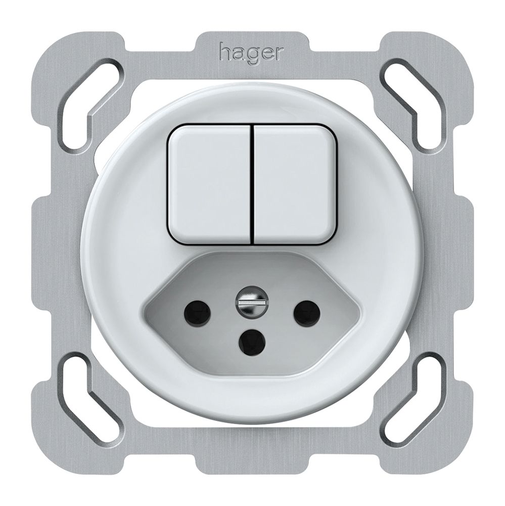 UP-Kombination origin Sch 3+AR + 1×Typ 13 77×77mm weiss