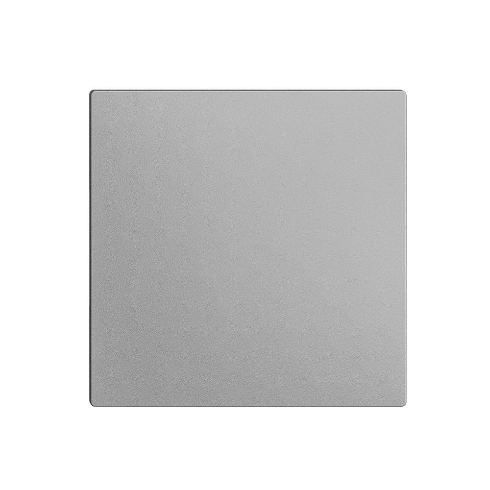 Blindabdeckung EDIZIOdue silver, ohne Zentrumsschraube