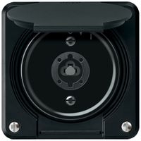 UP-Schlüsselschwenktaster robusto 2P 2NO 20A 250V 86×86mm schwarz