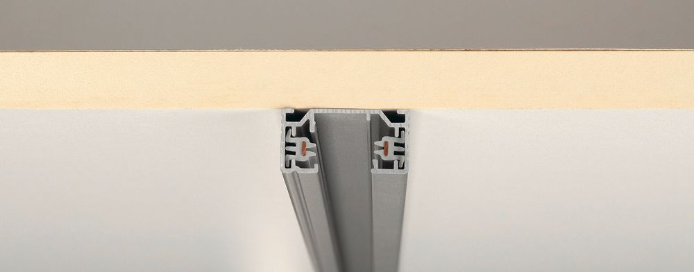 Binario conduttore AP SLV 1 fase 1m grigio argento