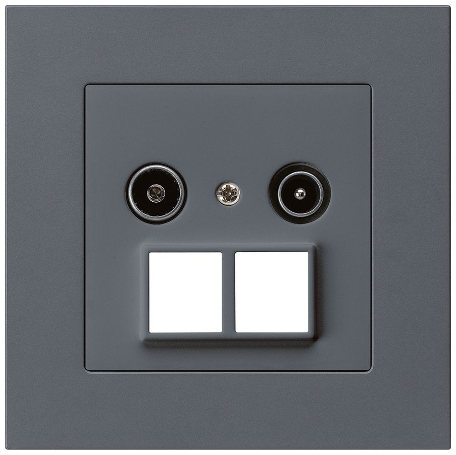 UP-Antennendose R/TV HMS kallysto.pro 23dB anthrazit