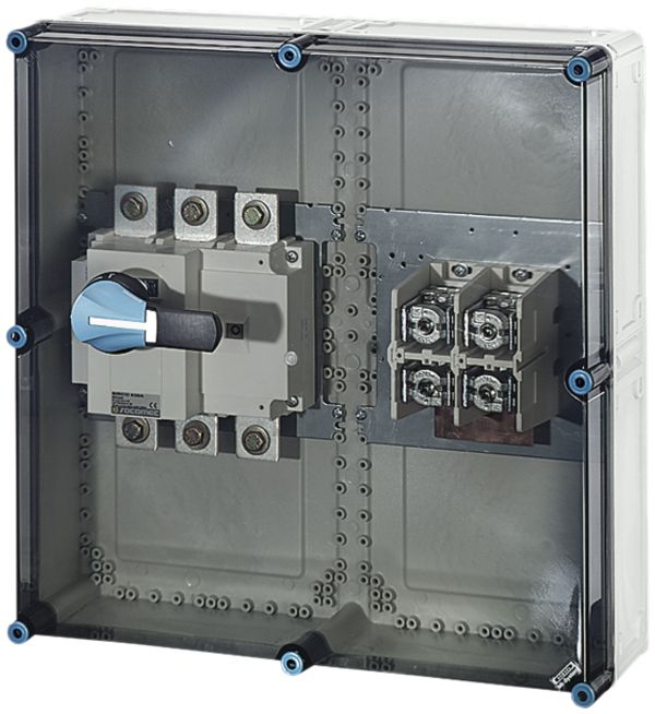 Boîtier d'interrupteur-sectionneur Hensel Mi, 630A 3 pôles+PE+N