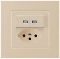 UP-Leuchtkombination 1/3+3/1P+T13 kallysto.pro beige 2 Linsen