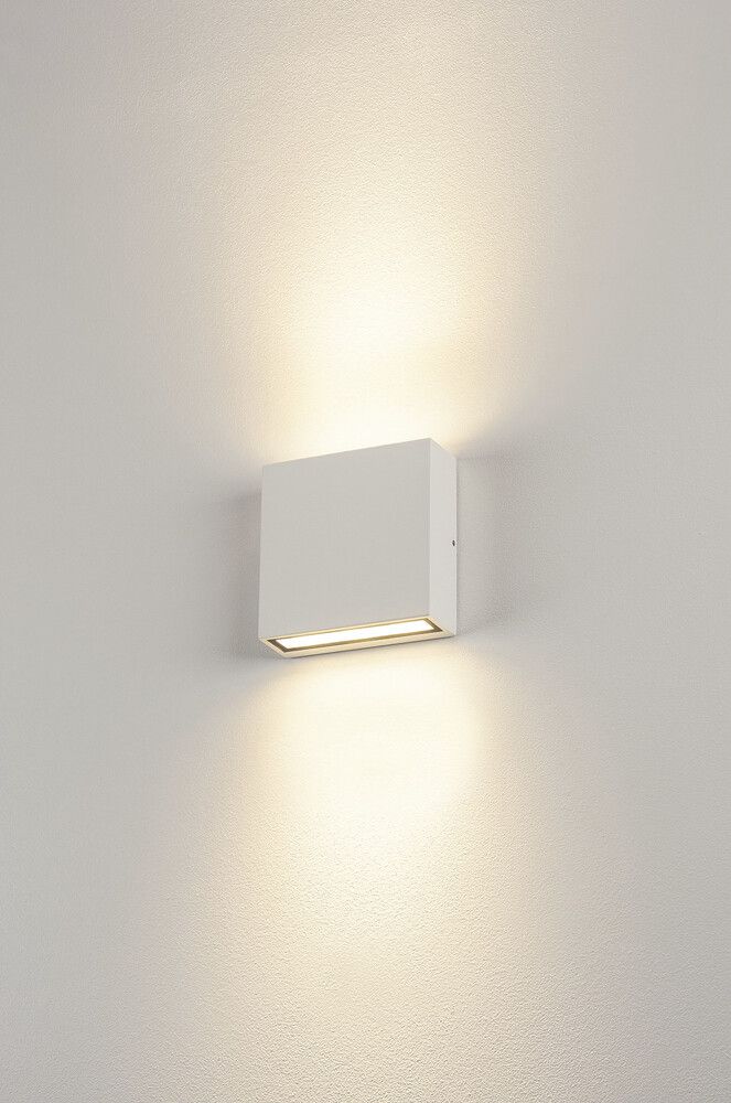 LED-Wandleuchte SLV BIG QUAD UP/DOWN 8.2W 640lm 3000K 30° IP54 weiss